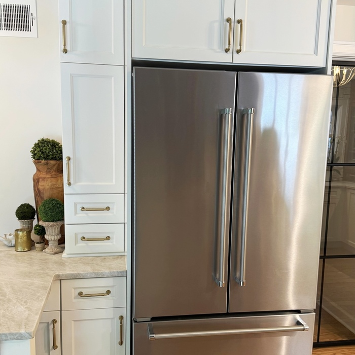 Shaker White Fridge Cover