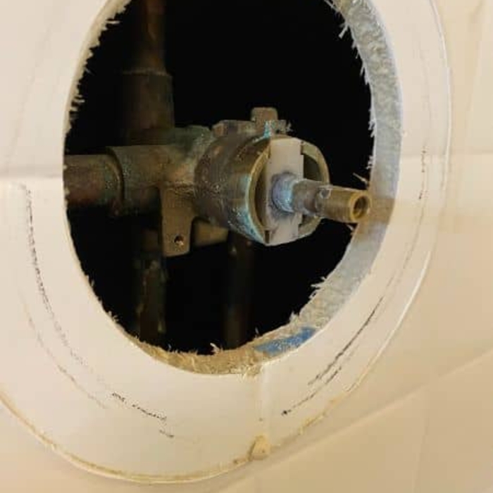 Clogged Shower Valve