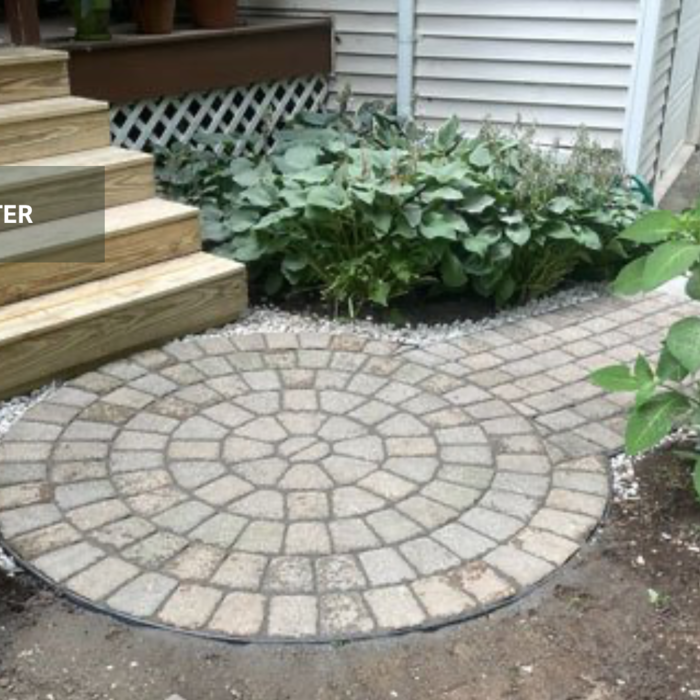 Finished patio work