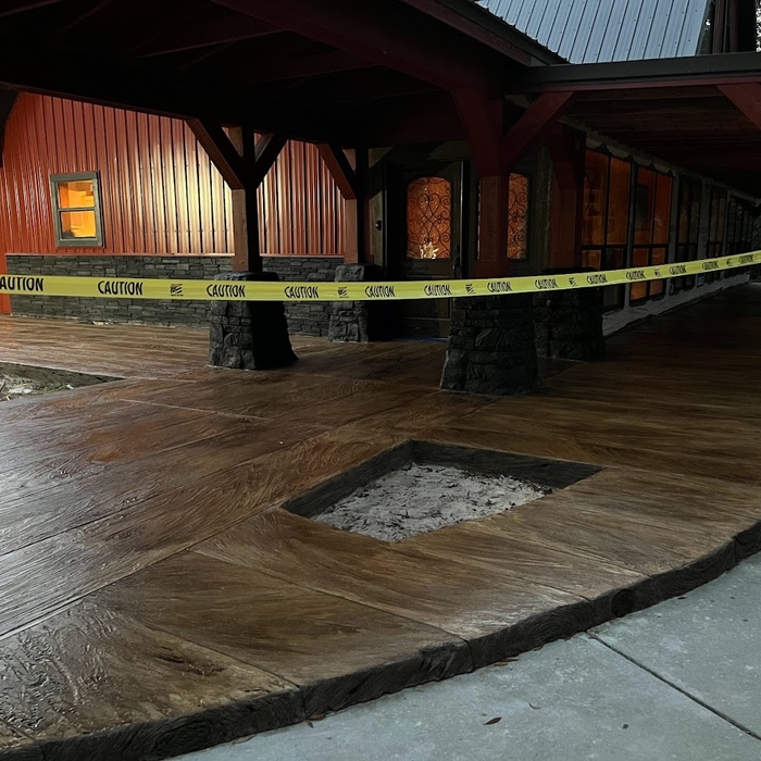 Hand Troweled Concrete Overlay