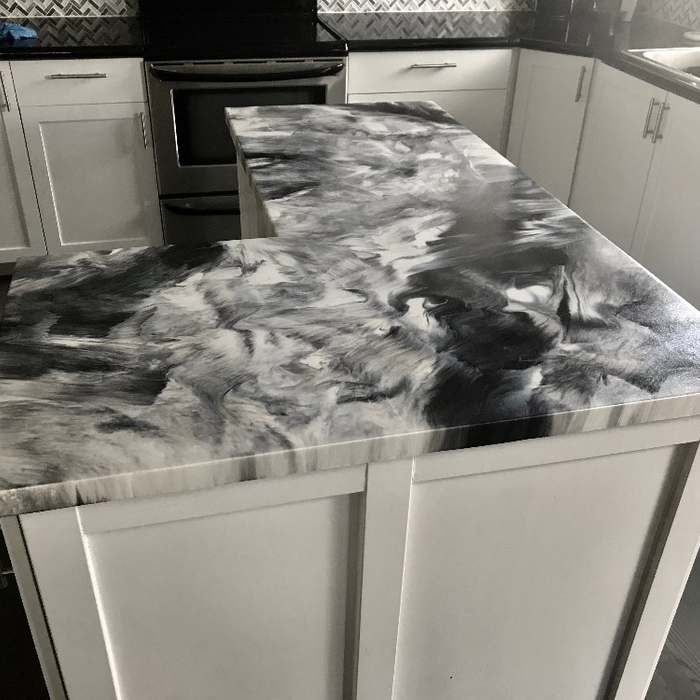 Metallic Infused Epoxy Tops