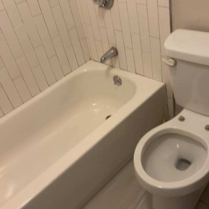 bathtub and toilet