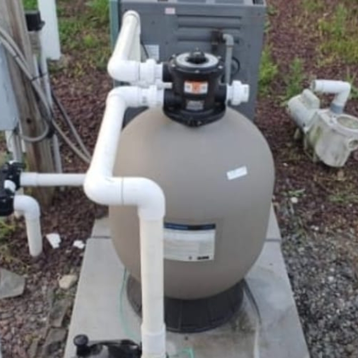 Sand filter installation