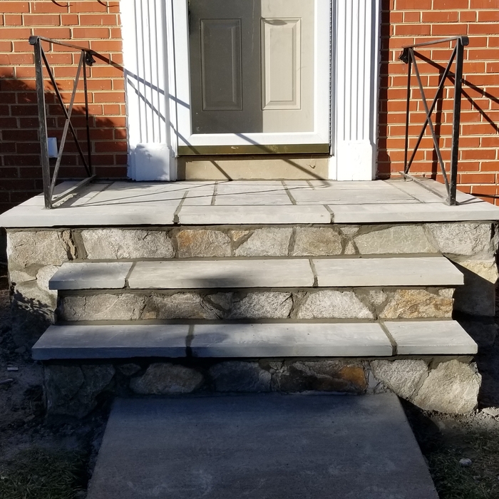 Flagstone entrance