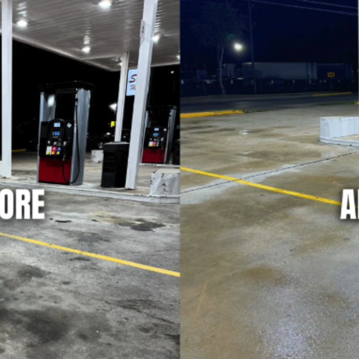Gas Station Cleaning