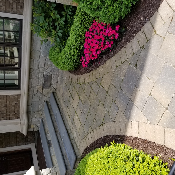 Brick paver walkway