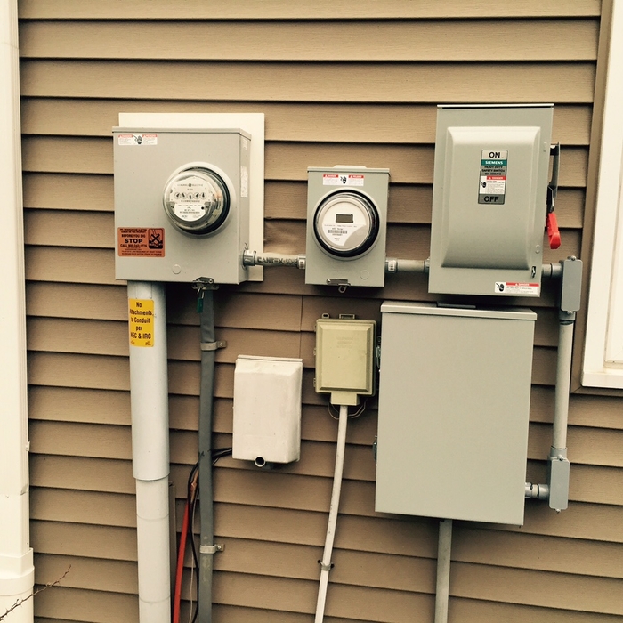 Solar Meter, Disconnect, Branch Circuit Panel