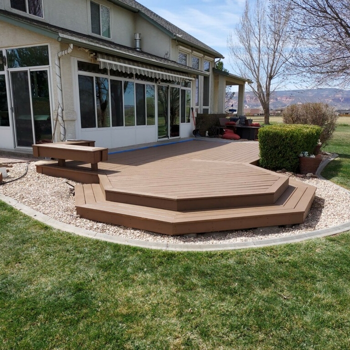 Deck addition and refinishing