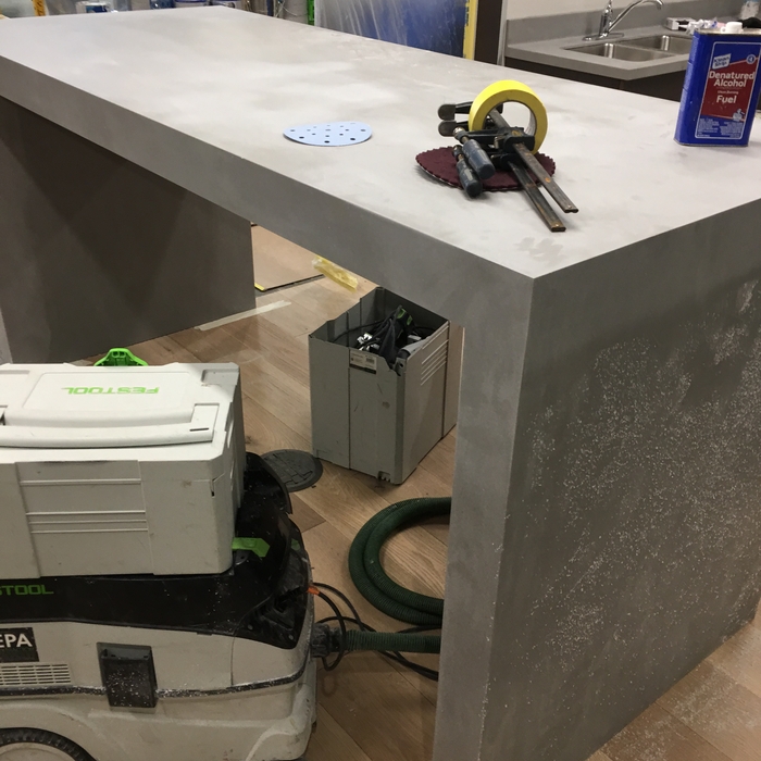 Water fall counter top