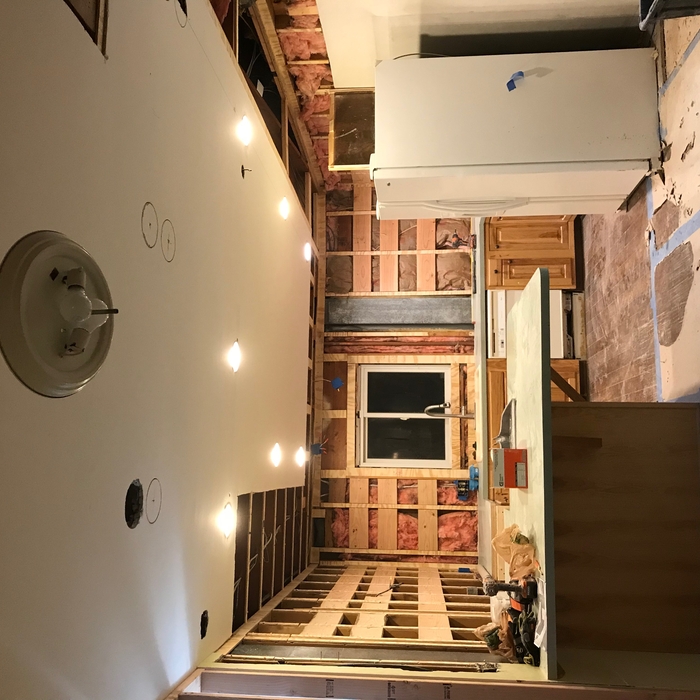 After tearing out the soffits