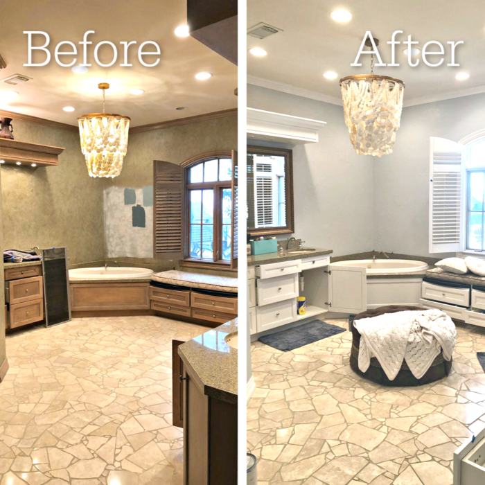 Before and After Master Bath