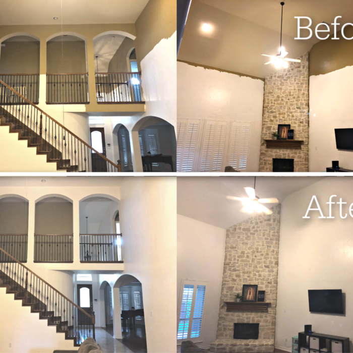 Finished interior paint