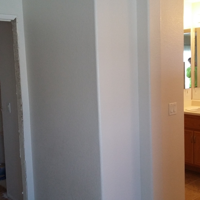 Water damge repaired and painted