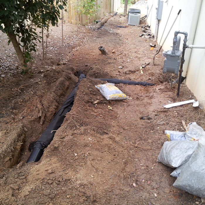 Drainage pipe installation