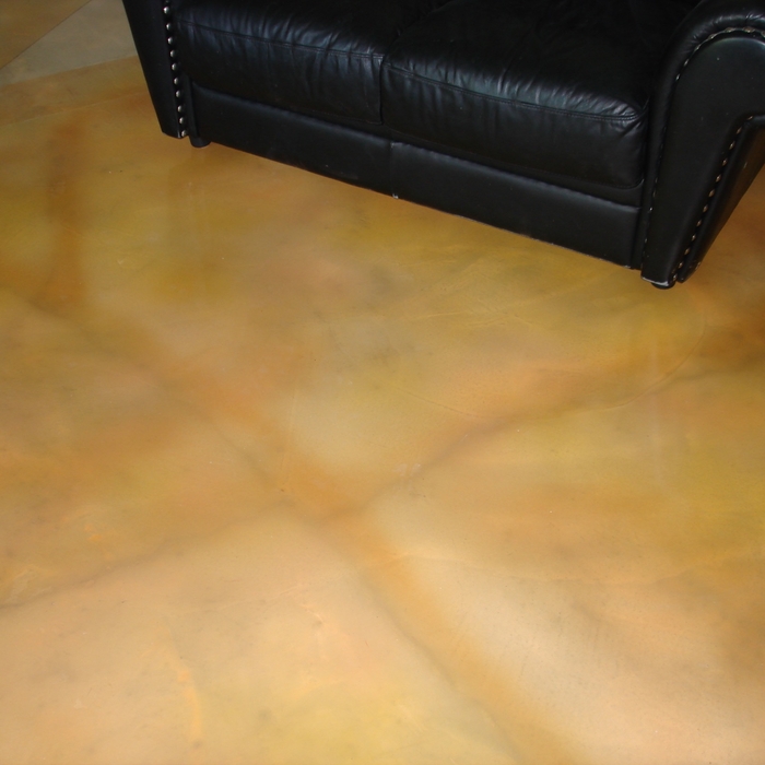 Interior Overlay and Stained Floor