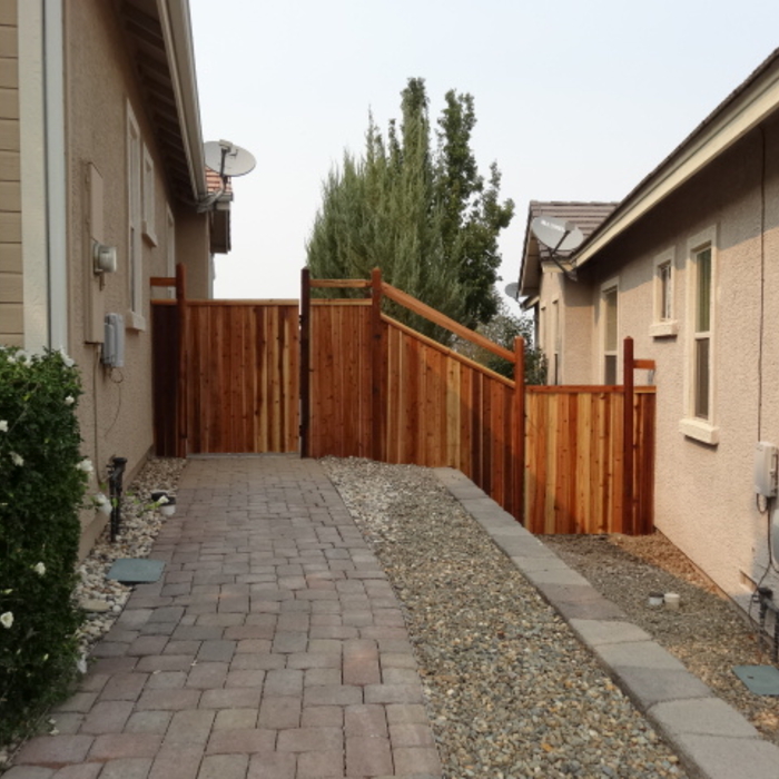 between properties fences with gates
