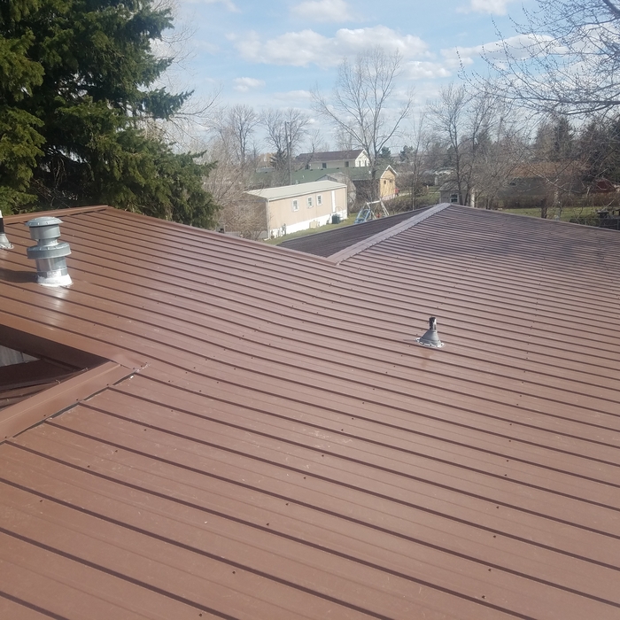 Steel roof