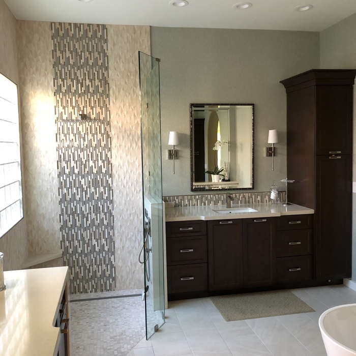 Shower and Master Vanity