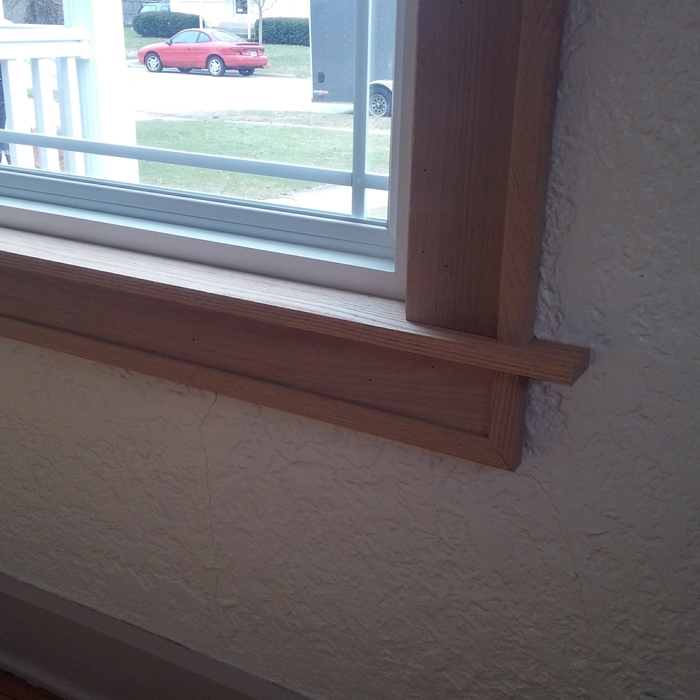 Interior finish Oak wood work