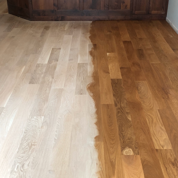 Install and Stain White Oak Floor