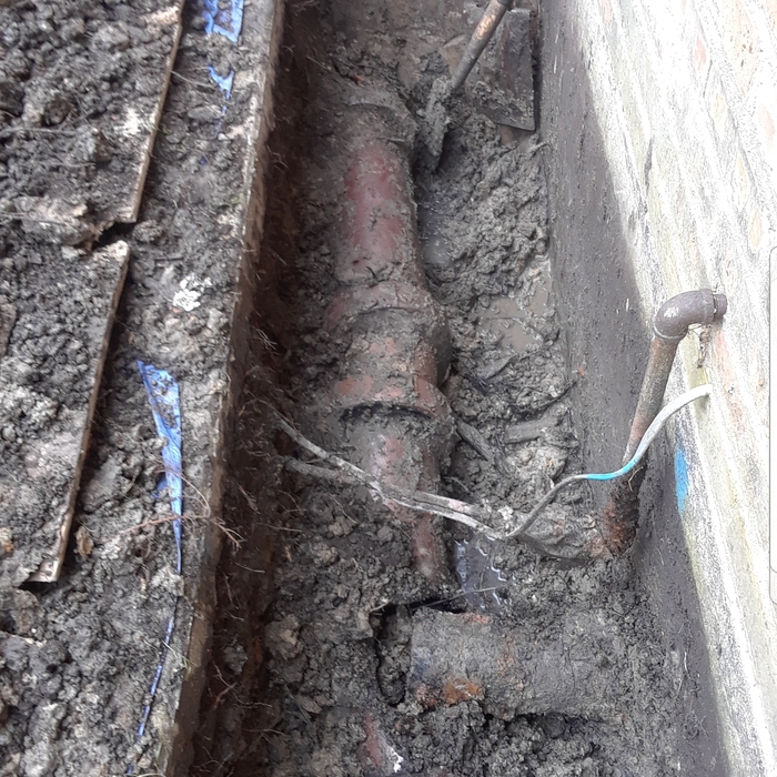 Broken sewer