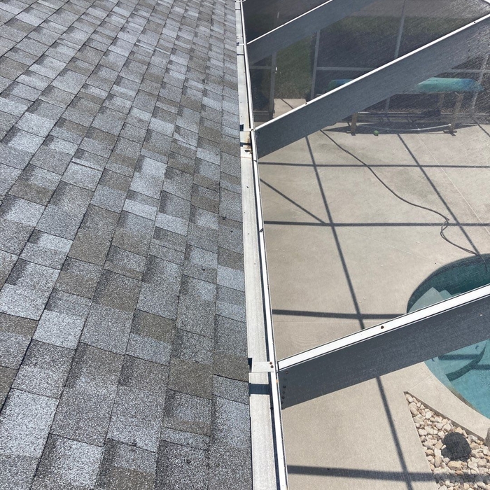 Shingle to gutter transition