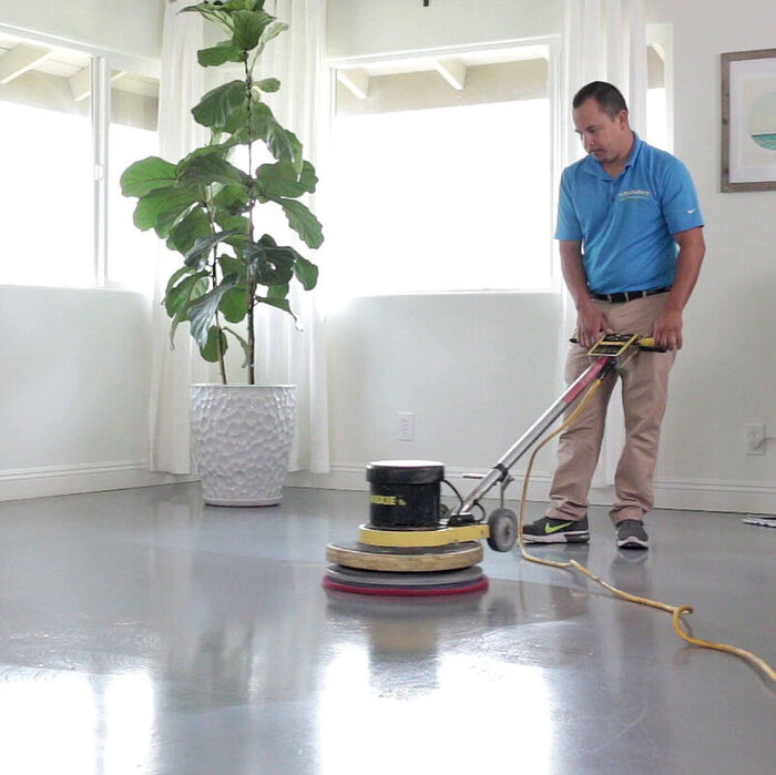 Indoor Concrete Cleaning