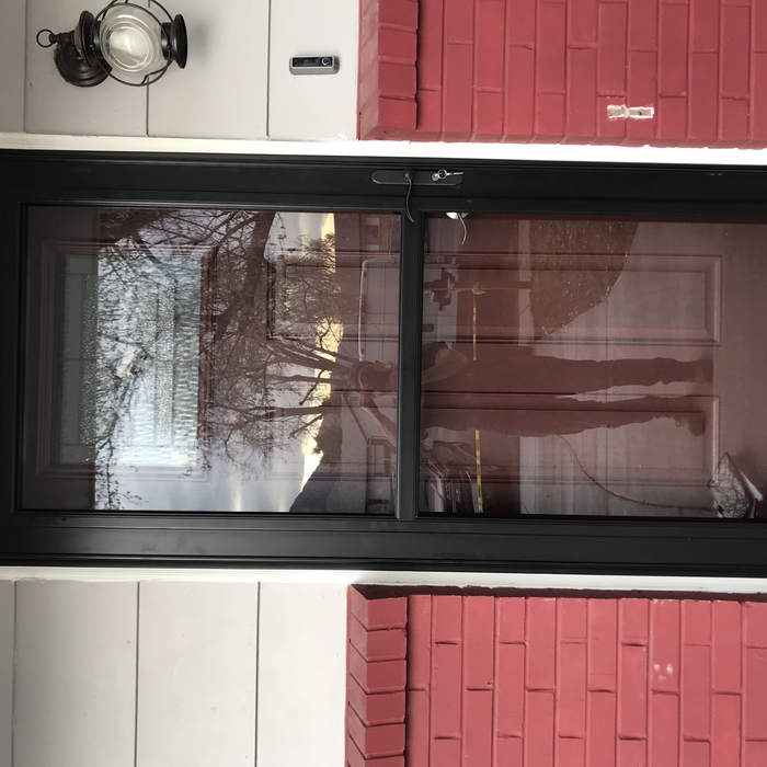 Entry door with storm door
