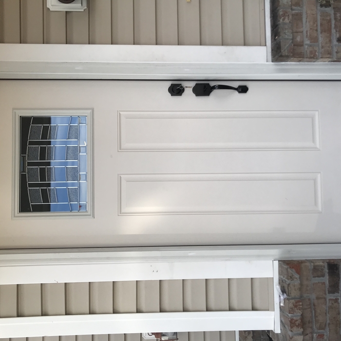 Front entry door.