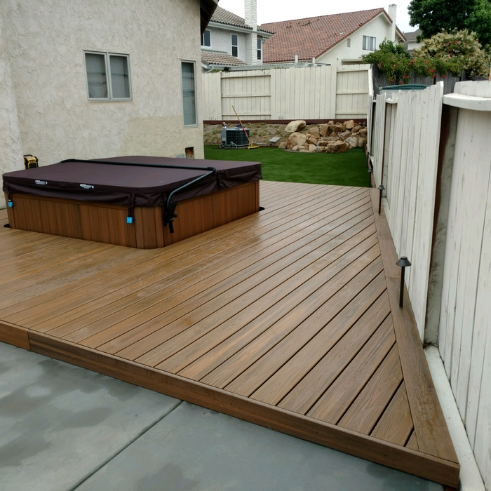 Spa and deck