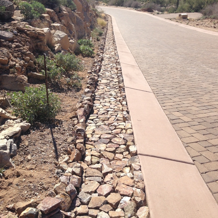 Stone Riprap Wash