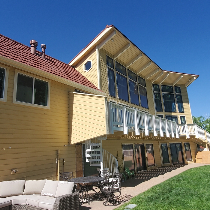 Old cedar siding