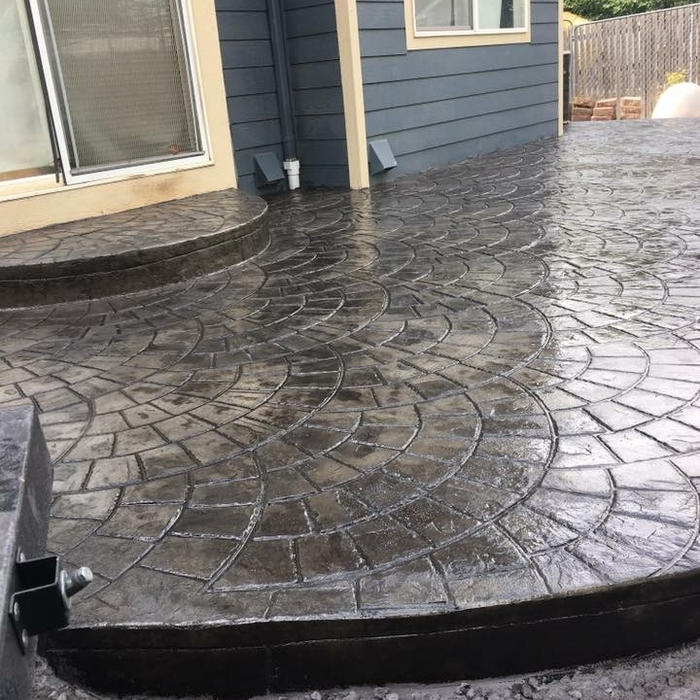 Stamped patio