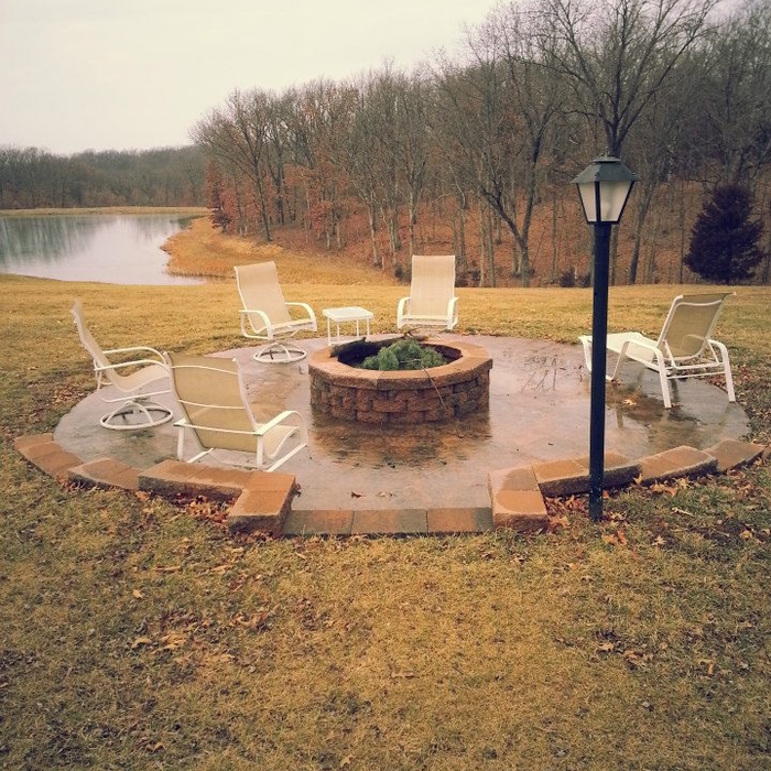 Fire pit and patio