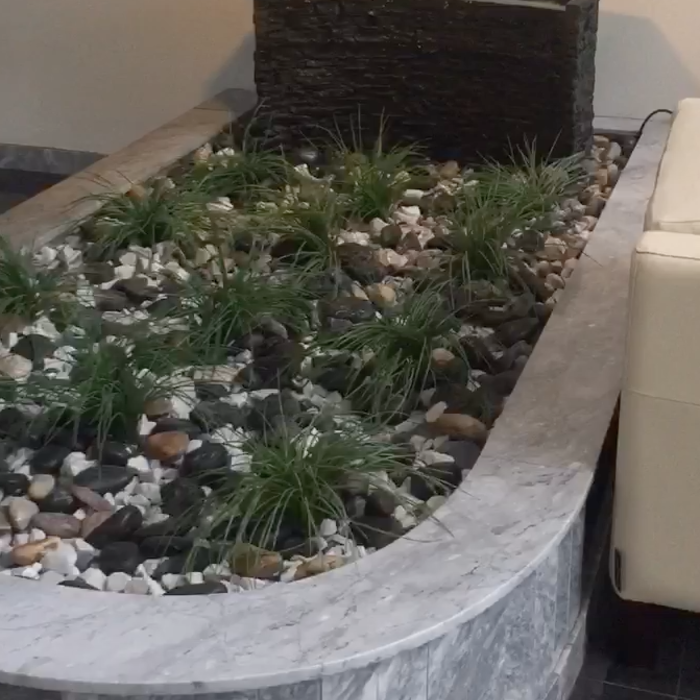 Completed Indoor Water Fountain Install