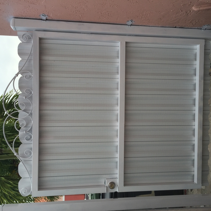 Iron galvanized gate