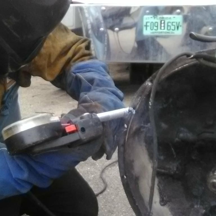 Aluminum repair truck , transmission cover