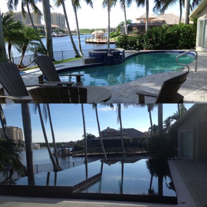 Before and after Cape Coral Pool and Spa