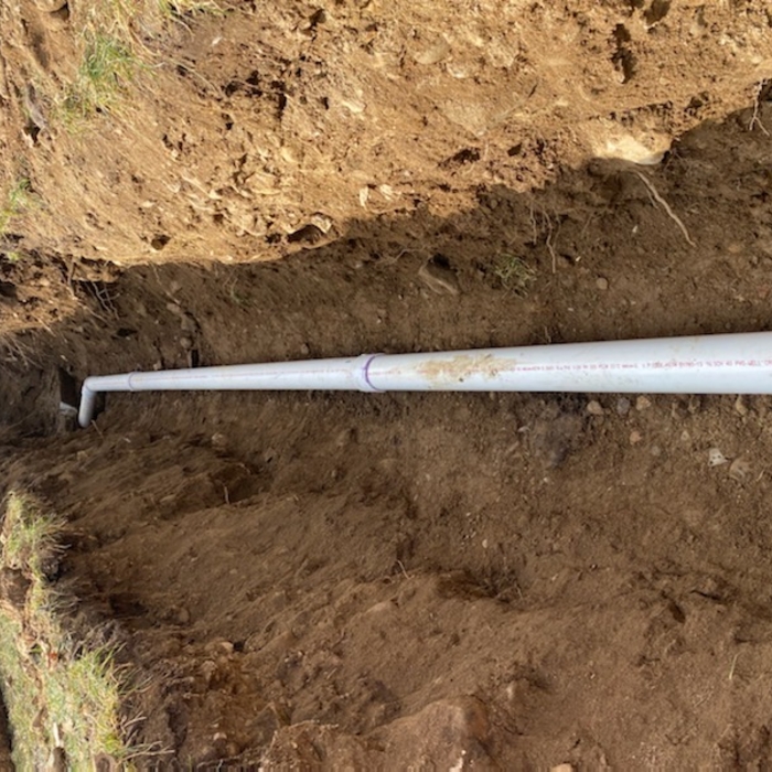 Repair of a Septic Line