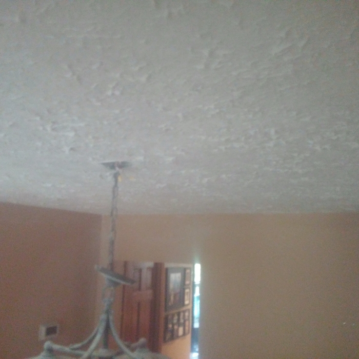Finished patch and ceiling texture