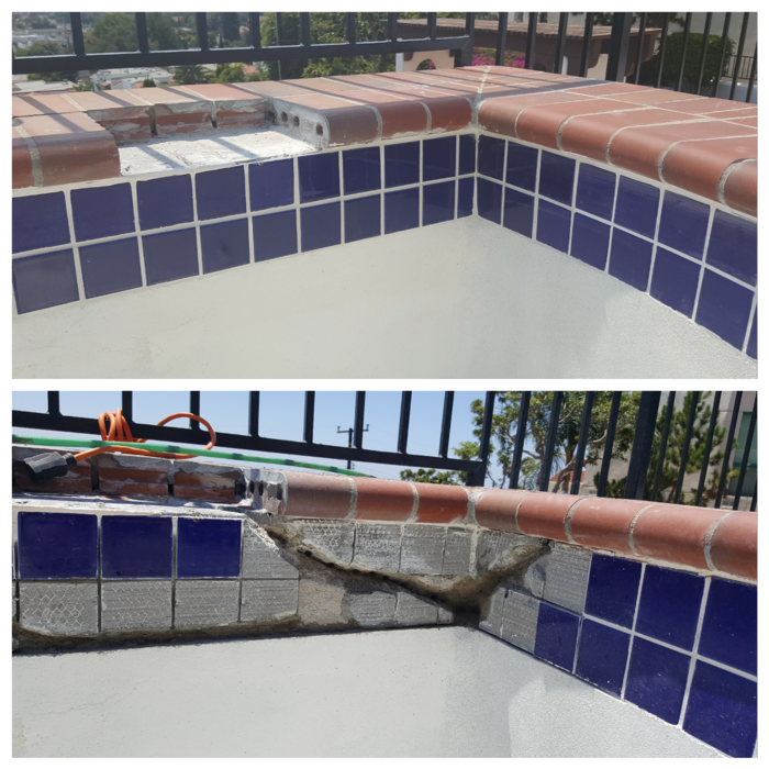Crack in jacuzzi