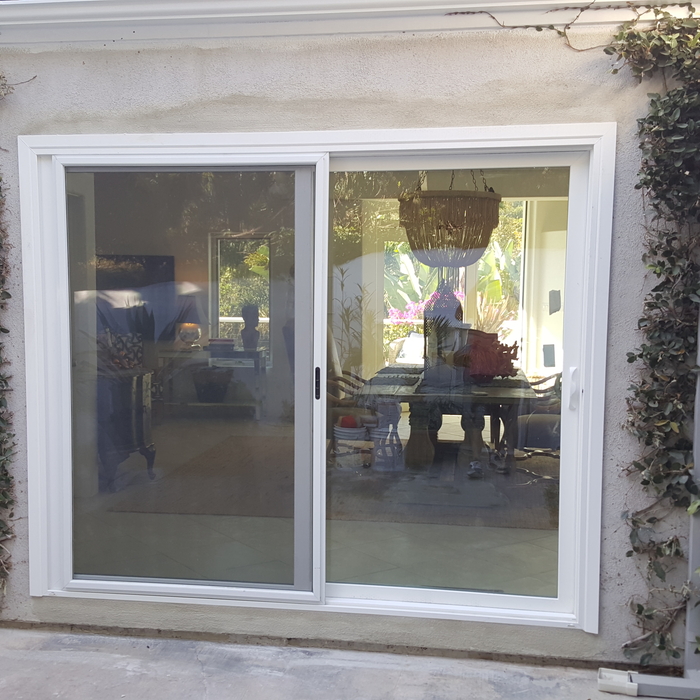 Exterior sliding glass door