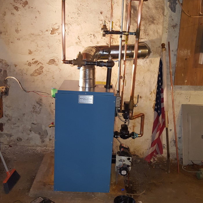 New boiler side view