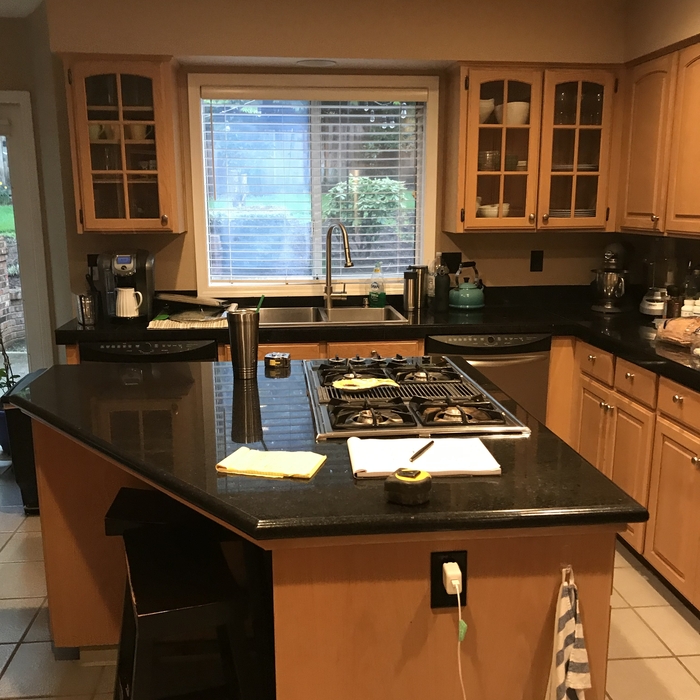 Kitchen remodel Before- West Linn