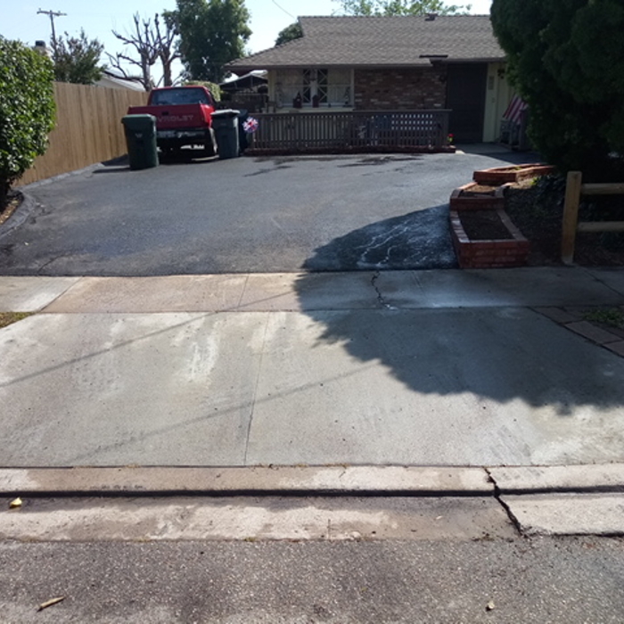 New asphalt installation
