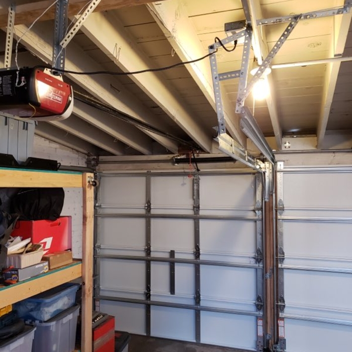 Interior Garage Door and Opener
