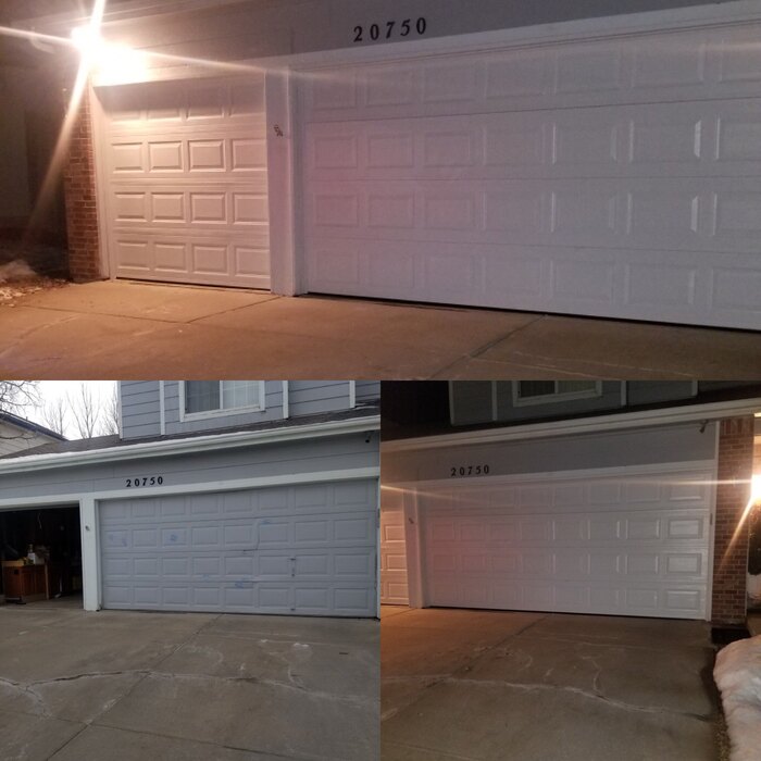 New garage door install