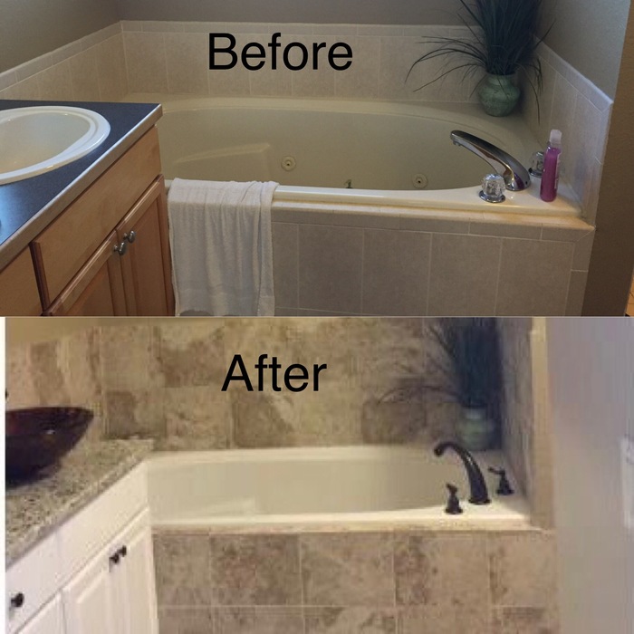 Tub/counter