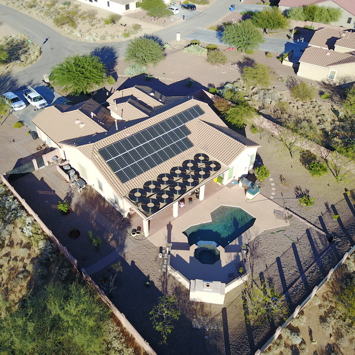 Solar PV and pool heating