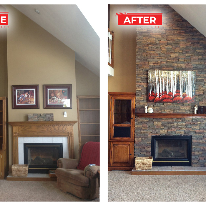 Stackstone Fireplace in Kearns